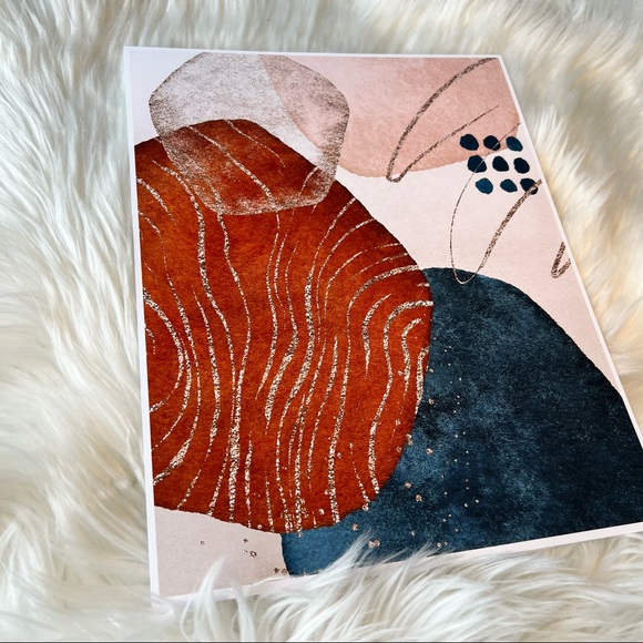 Modern Abstract Shape Wall Art Poster Print UNFRAMED. - Picture 11 of 11